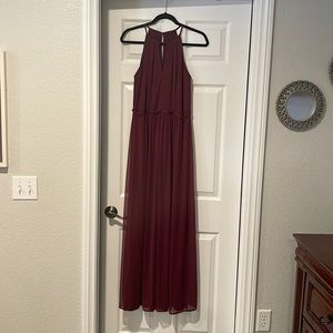 David’s Bridal Bridesmaid Dress size 10 wine color